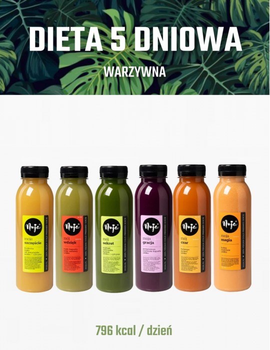 Dieta sokowa warzywno-owocowa na 5 dni