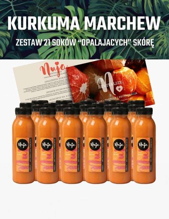 Sok z marchwi - Piękna Skóra na opaloną skórę